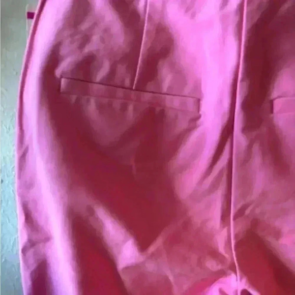 Derek Lam 10 Crosby Camryn Ruched Pants Bright Pink NWT Size 6‎ Orig $395 - Picture 8 of 9